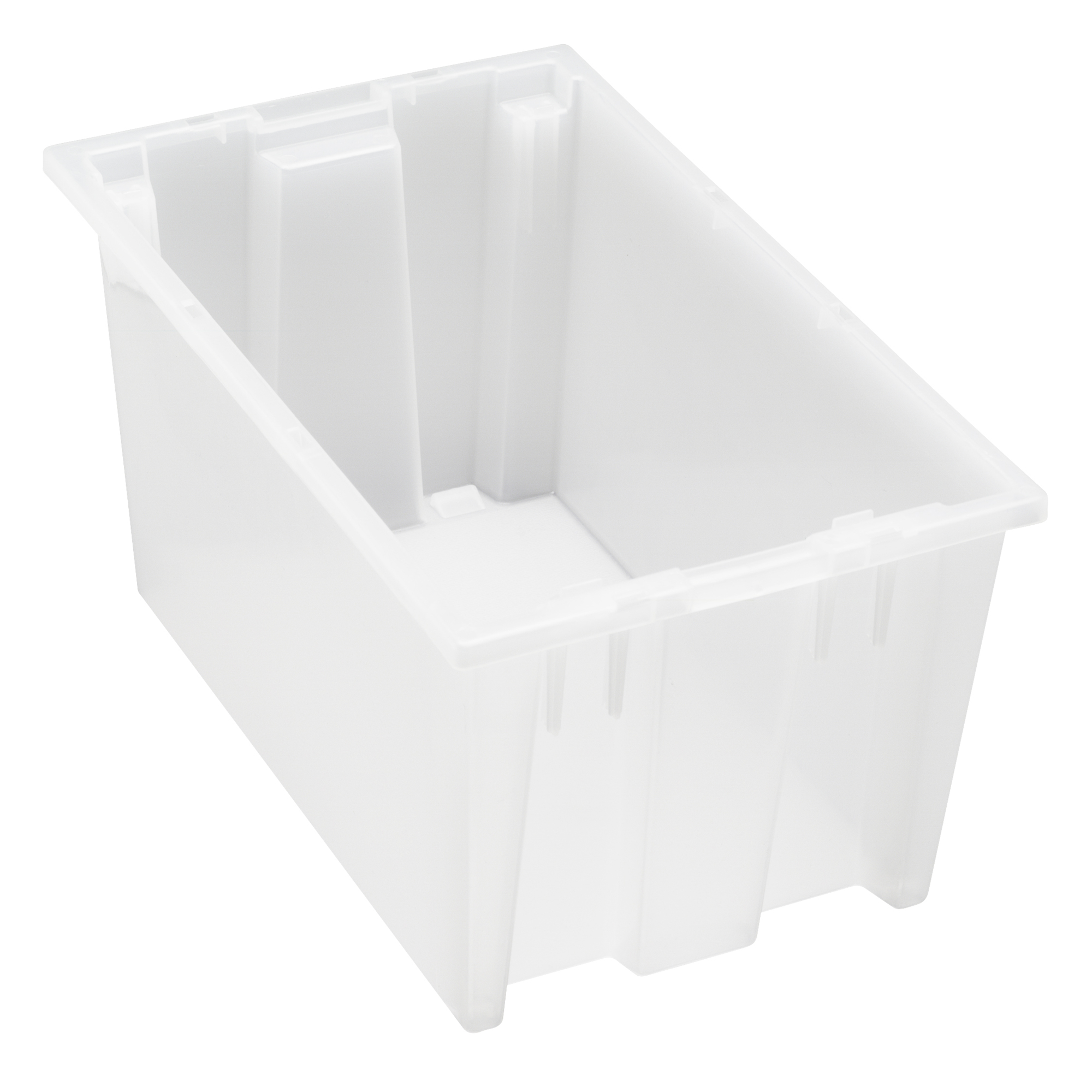 Quantum Clear Genuine Stack and Nest Tote, 9in., Model# SNT185CL